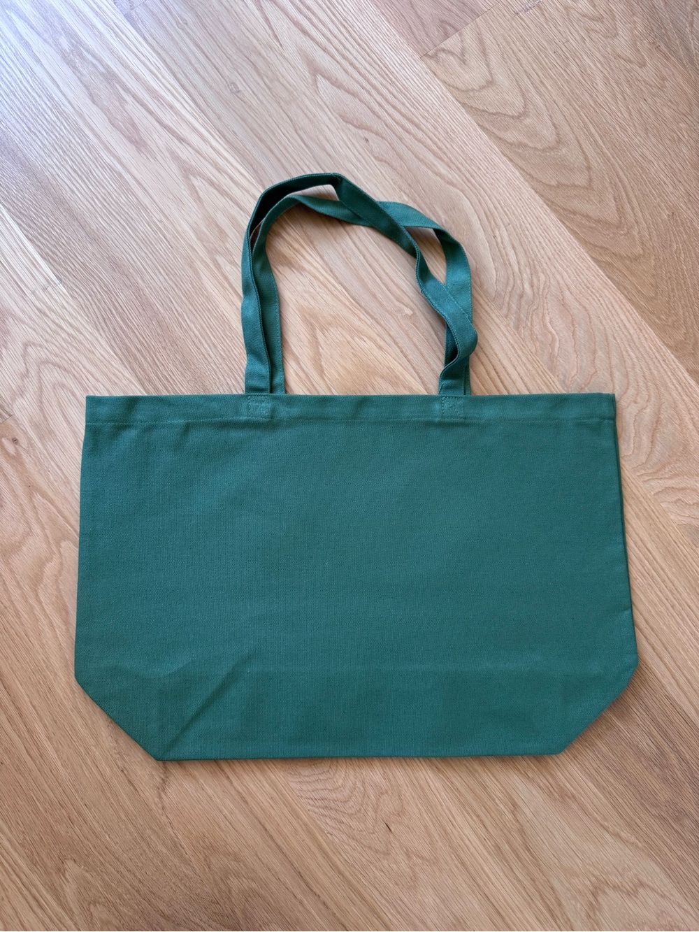 Sezane Green Canvas Tote with 'California Mon Amour' Print, brand new - Picture 2 of 5